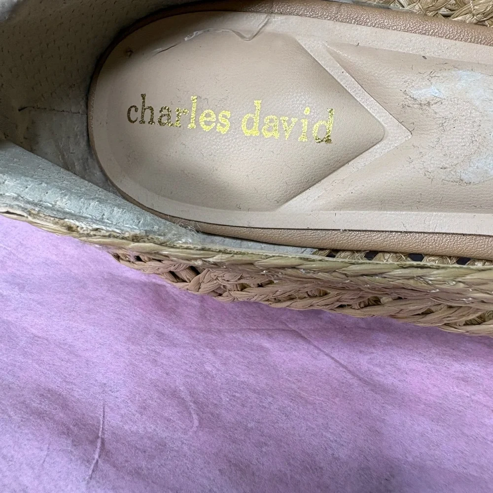 Charles David Women's Woven Espadrilles in Tan - Picture 6 of 8